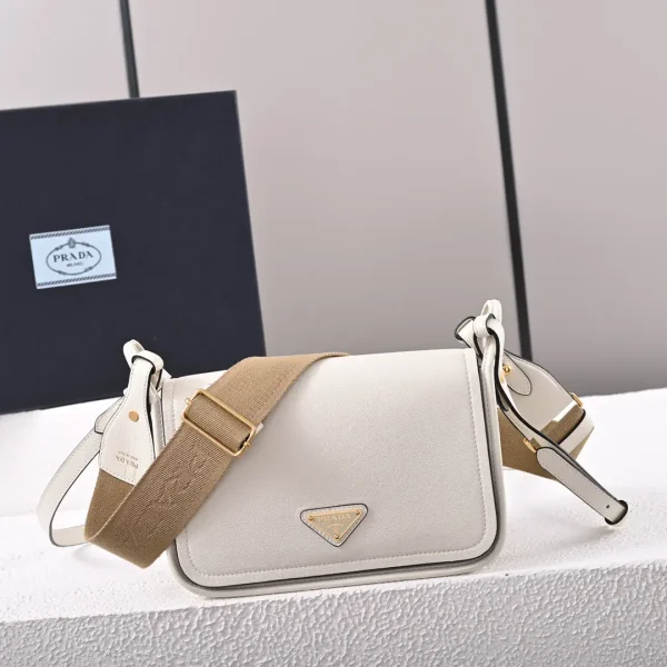 Prada White Crossbody Bag with Dual Shoulder Straps image 1