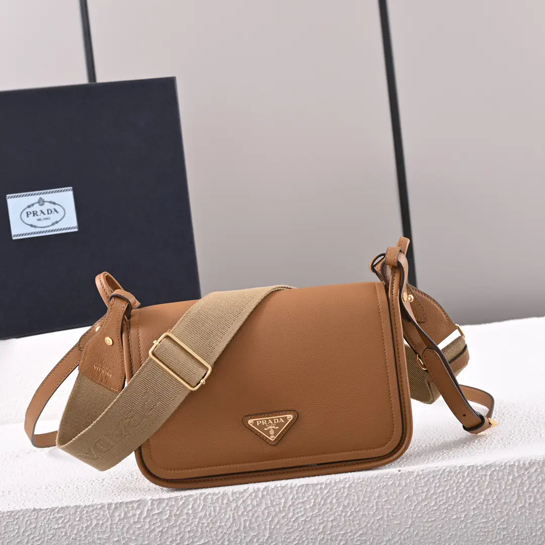 Prada Flap Crossbody Bag with Dual Shoulder Straps image 1