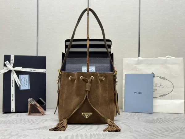 Prada Suede Bucket Bag image 1