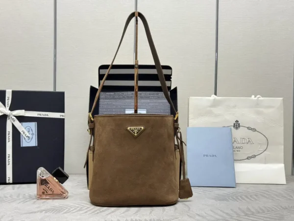 Prada Suede Bucket Bag image 1