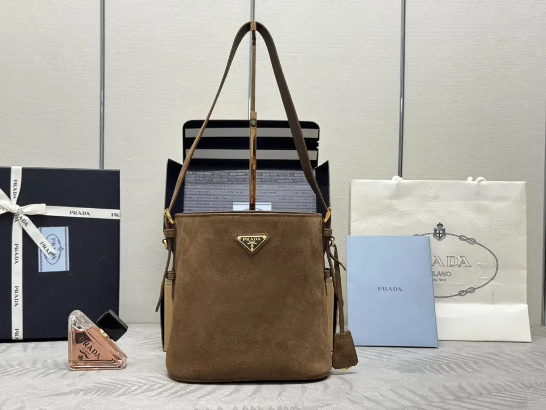 Prada Suede Bucket Bag image 1