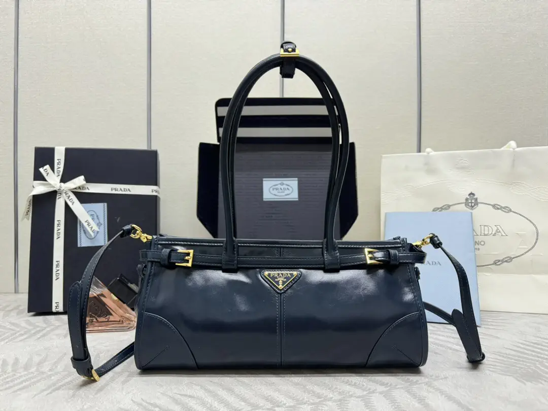 Prada Leather Top Handle Crossbody Bag image 1