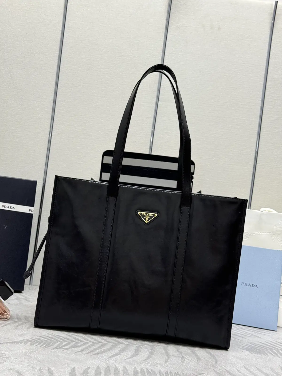 Prada Leather Tote Bag image 1