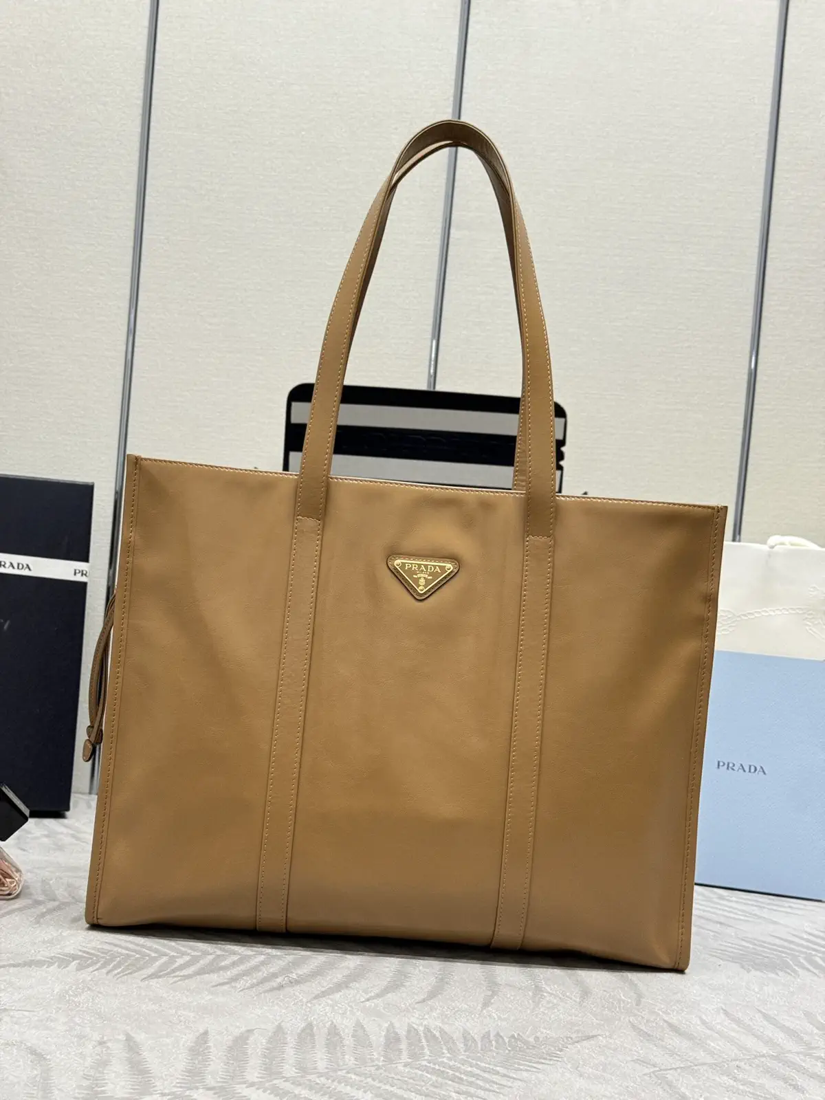 Prada Leather Tote Bag image 1
