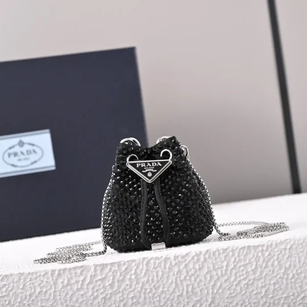 Prada Crystal Mini Bucket Bag image 1