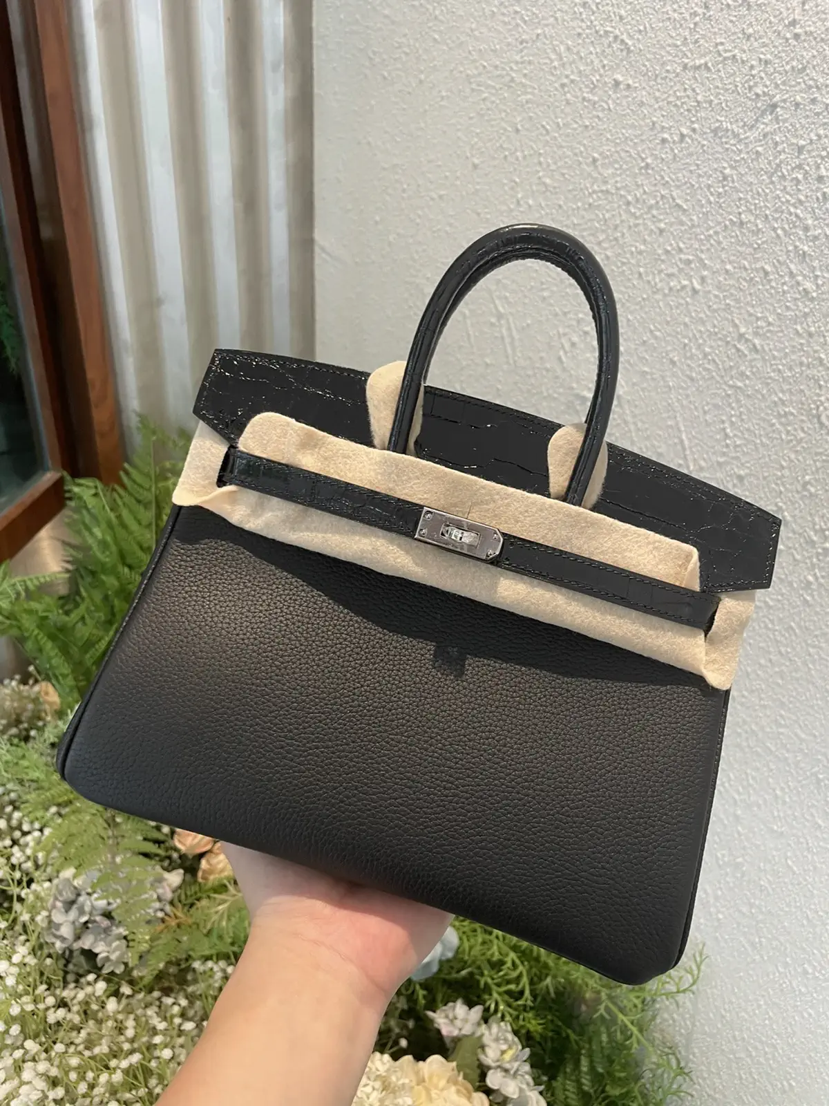 Hermès Black Top Handle Bag image 1