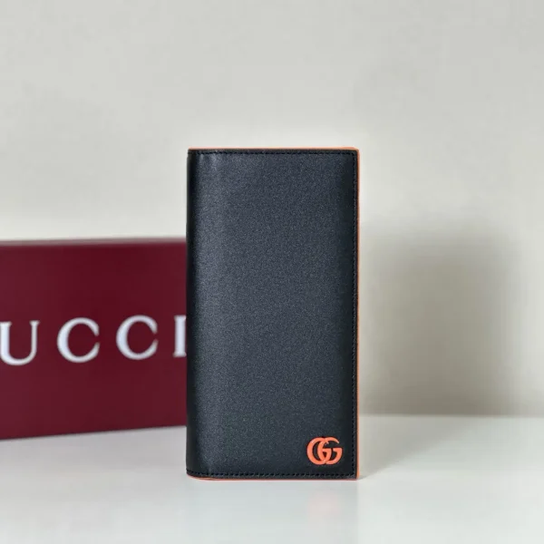 Gucci Long Wallet with Orange GG Logo image 1