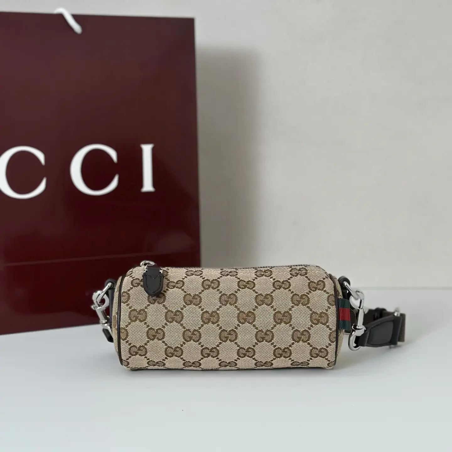 Gucci Monogram Mini Cylinder Crossbody Bag image 1