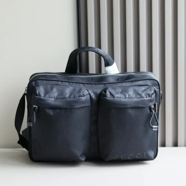Gucci Black GG Nylon Crossbody Bag image 1