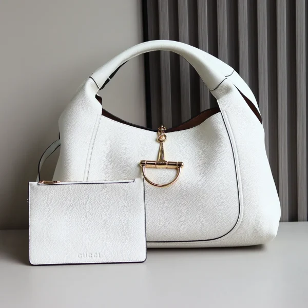 Gucci Softbit Large Shoulder Bag with Detachable Pouch image 1