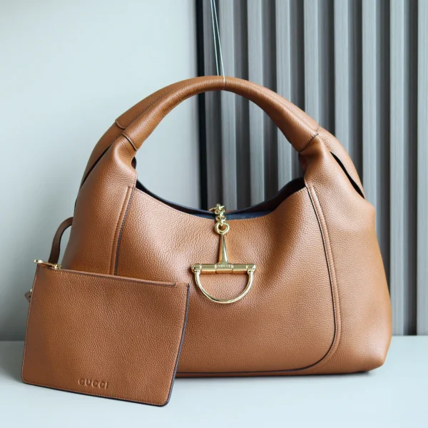 Gucci Softbit Large Shoulder Bag with Detachable Pouch image 1