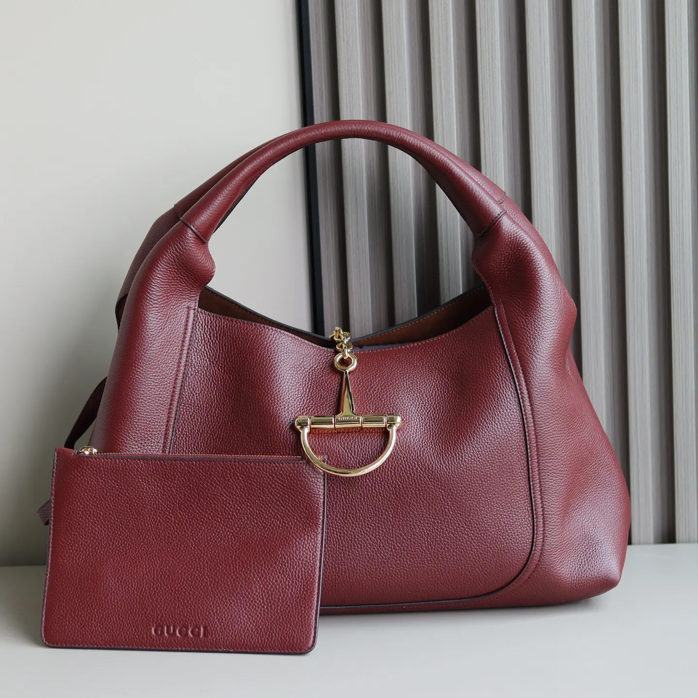 Gucci Softbit Large Shoulder Bag with Detachable Pouch image 1