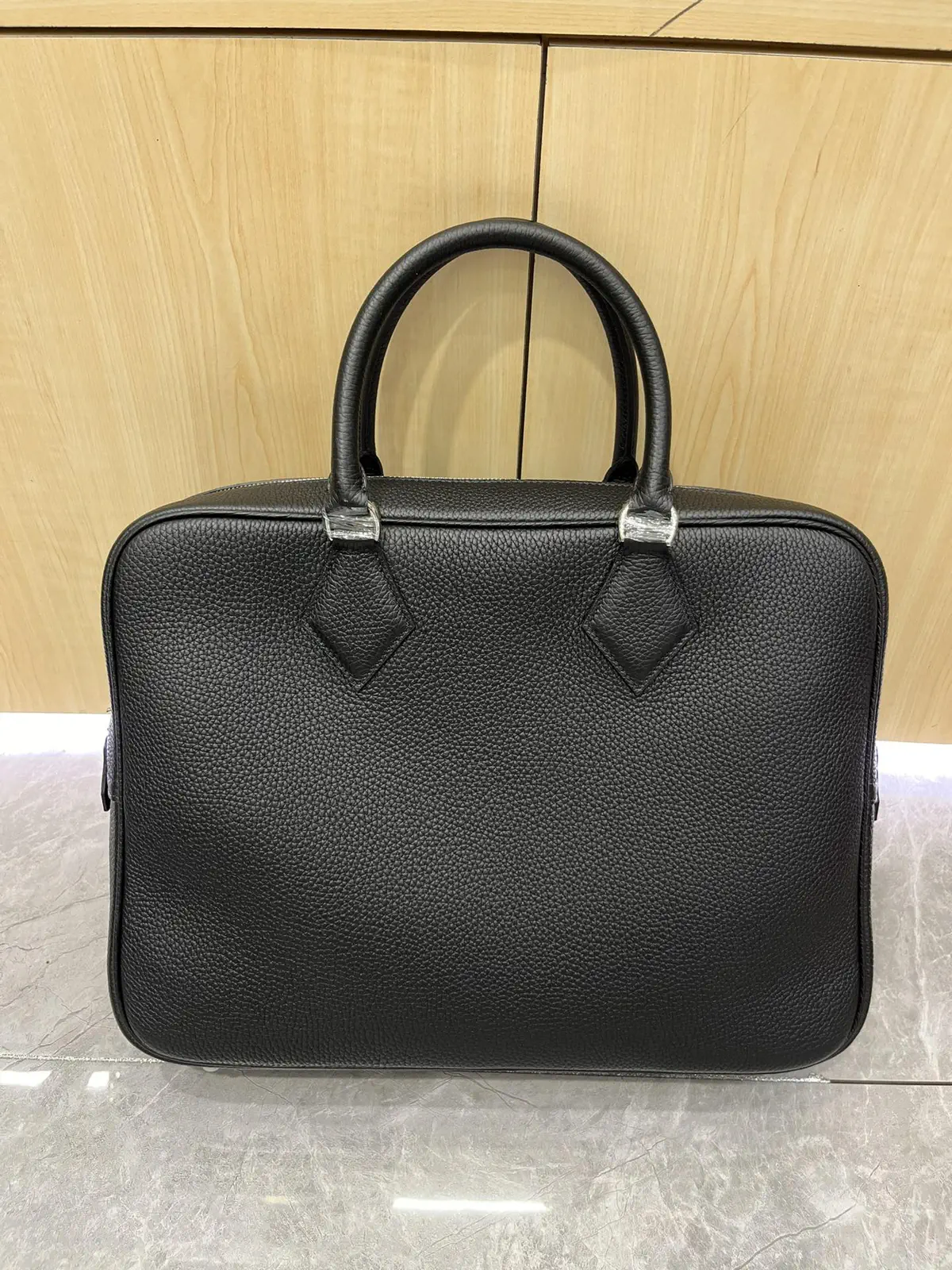 Hermès Black Leather Briefcase image 1