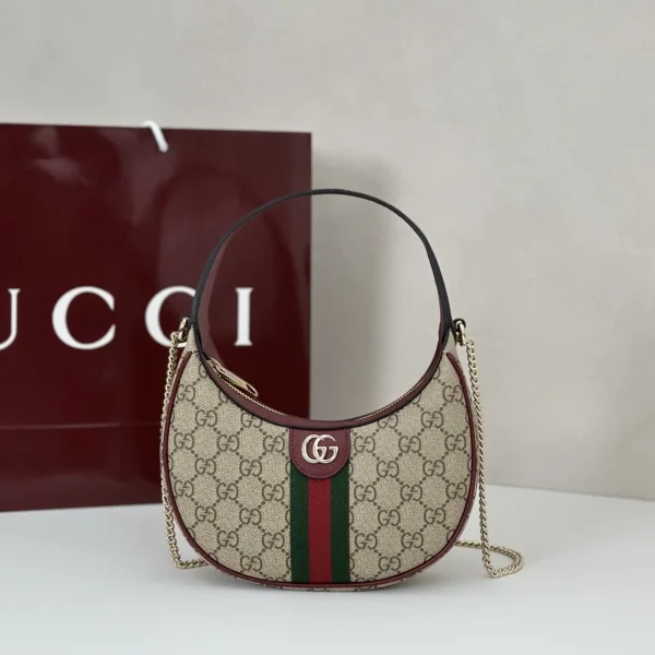 Gucci Monogram Half-Moon Shoulder Bag image 1