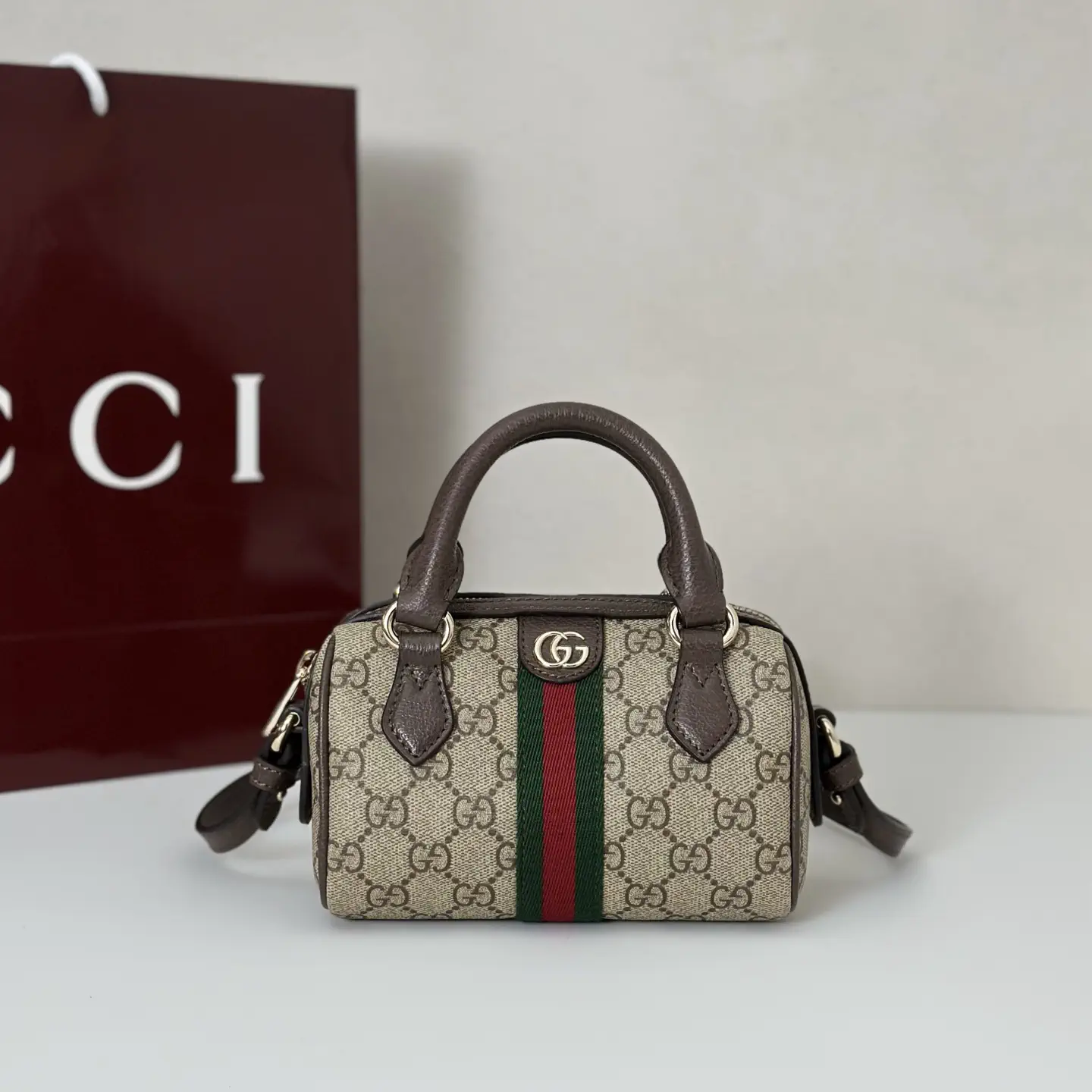 Gucci Monogram Mini Top Handle Bag image 1