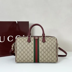 Gucci Monogram Boston Duffle Bag image 1
