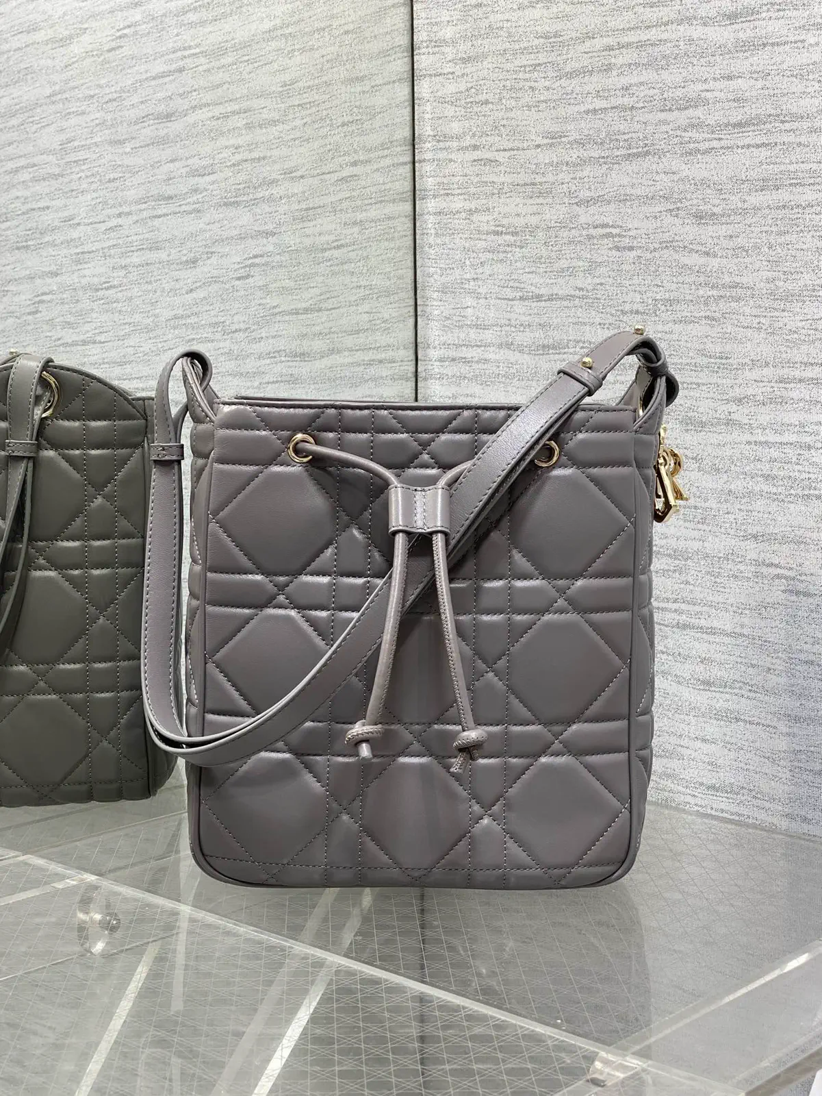 Dior Quilted Bucket Bag image 1
