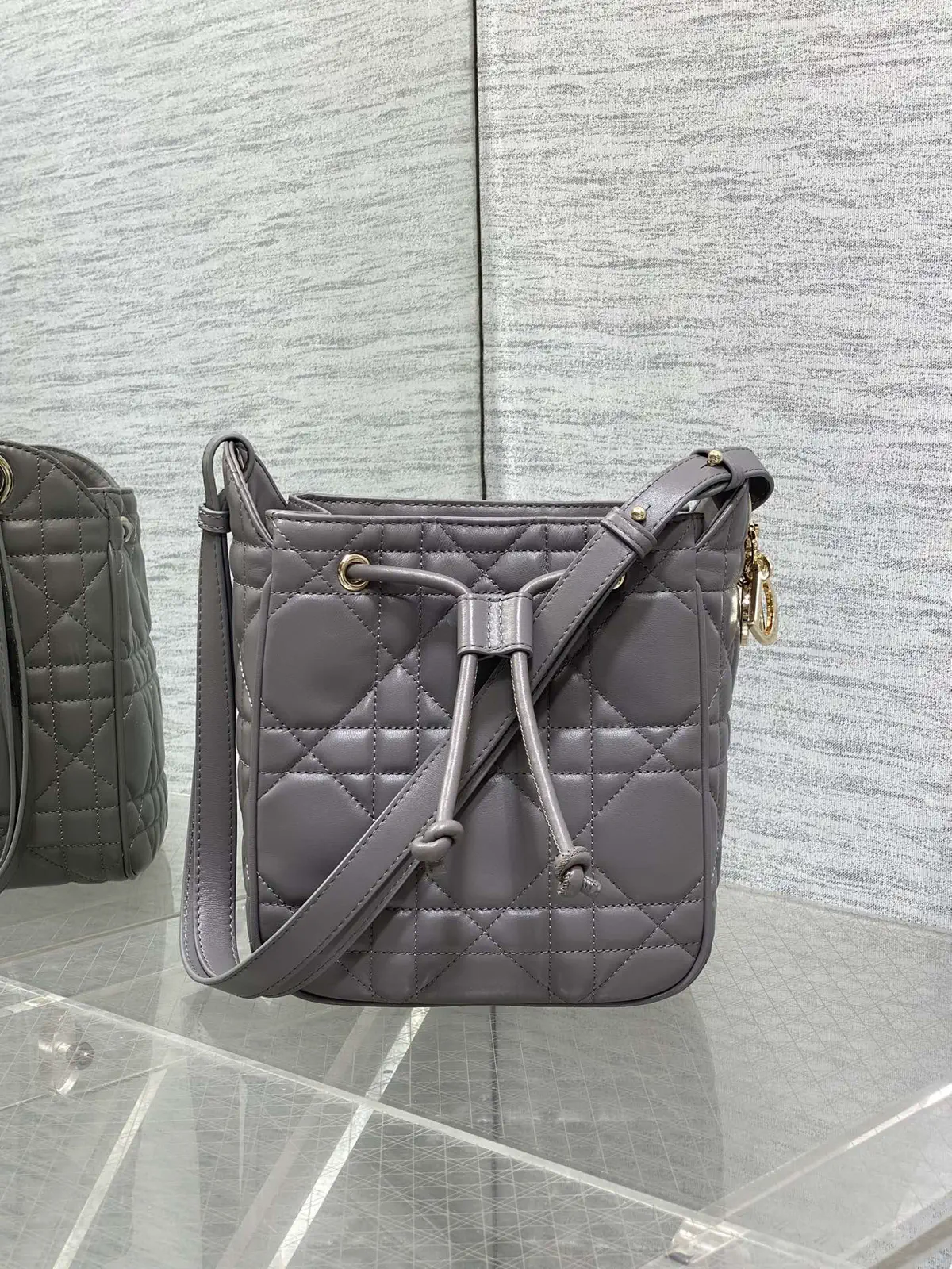 Dior Quilted Bucket Bag image 1