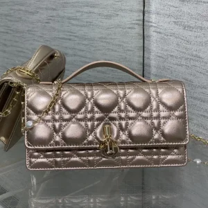 Dior Quilted Pearl Chain Clutch image 1