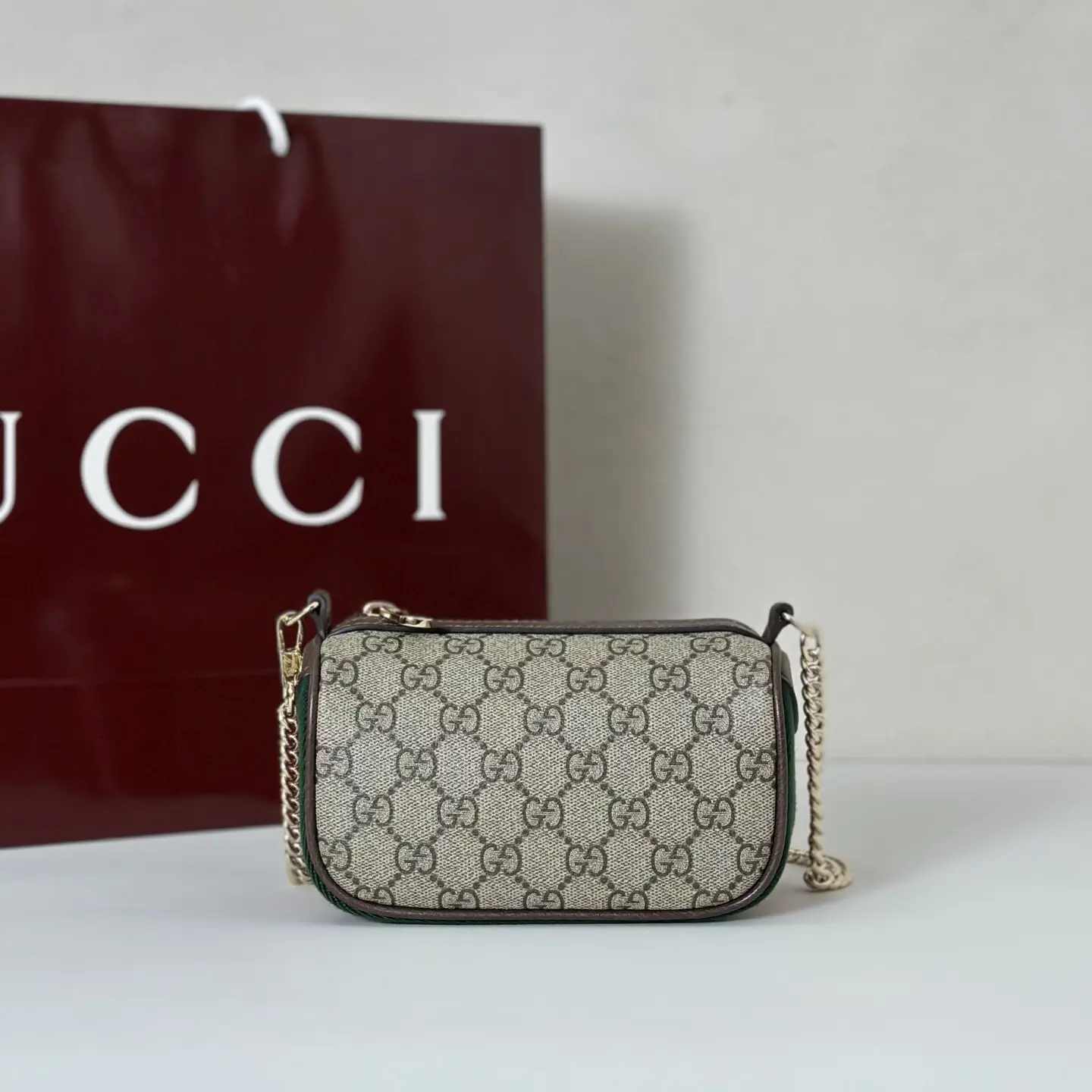 Gucci Monogram Chain Crossbody Bag image 1