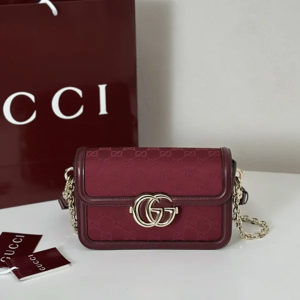 Gucci Monogram Canvas Chain Shoulder Bag image 1