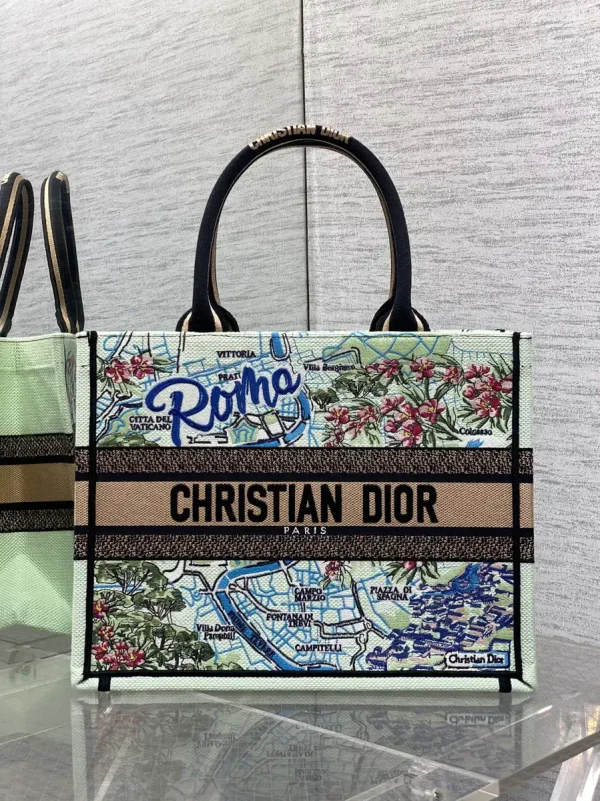 Dior Roma Map Print Tote Bag image 1