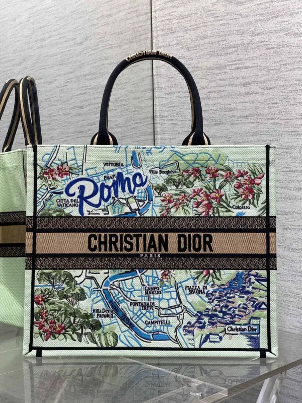 Dior Roma Map Print Tote Bag image 1