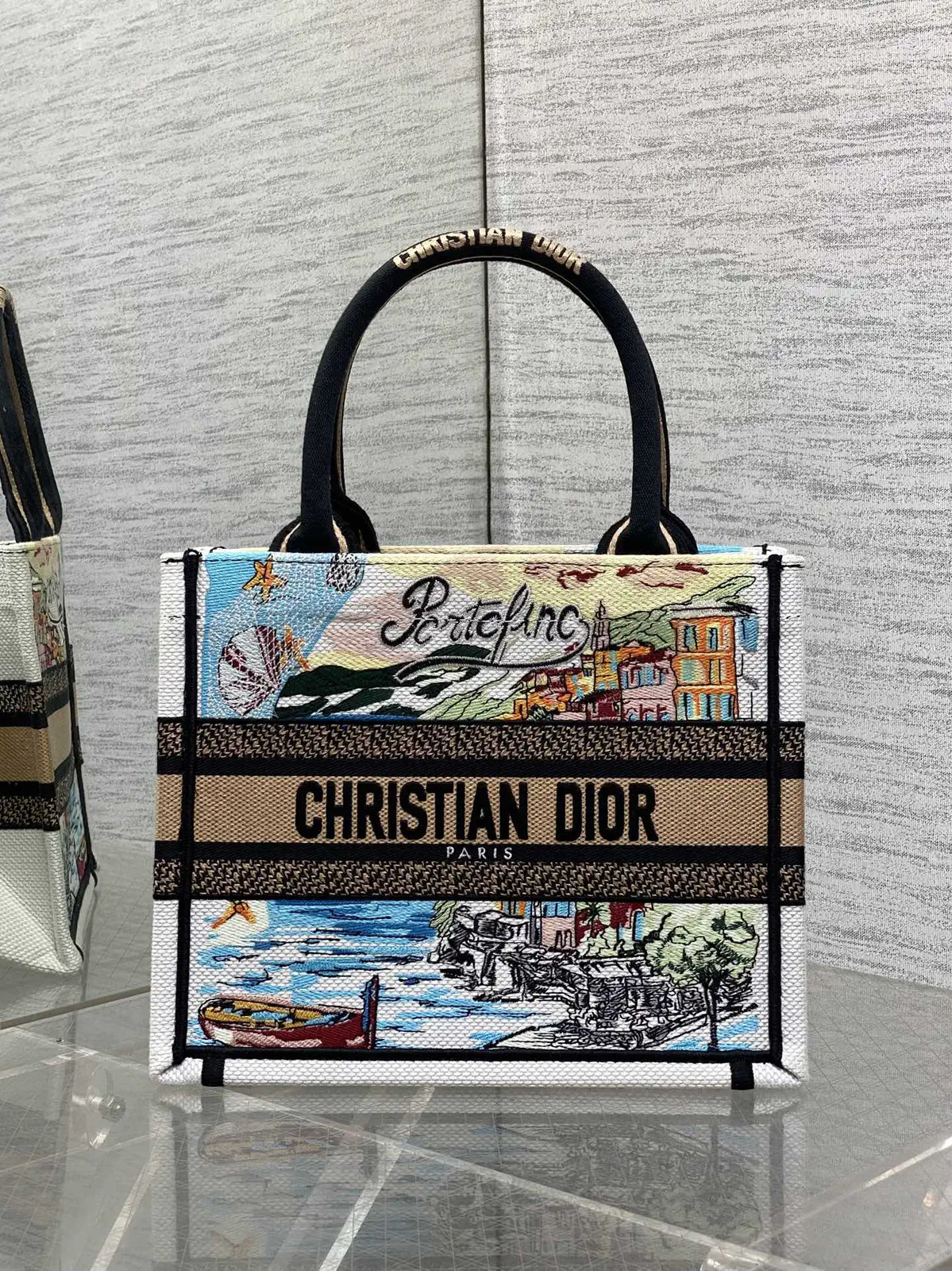 Dior Portofino Embroidered Tote Bag image 1