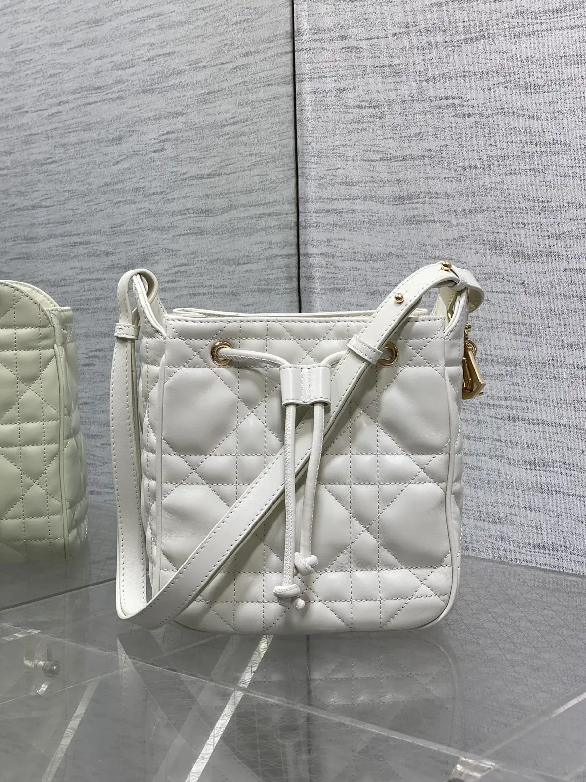 Dior Quilted Bucket Bag image 1