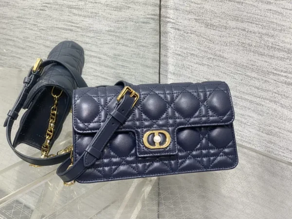 Dior Quilted Pearl Chain Crossbody Bag image 1