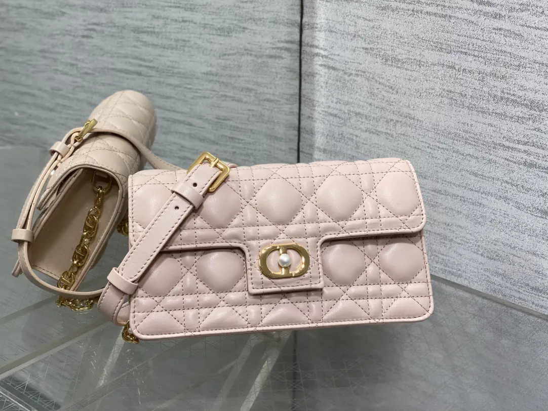 Dior Quilted Pearl Chain Crossbody Bag image 1