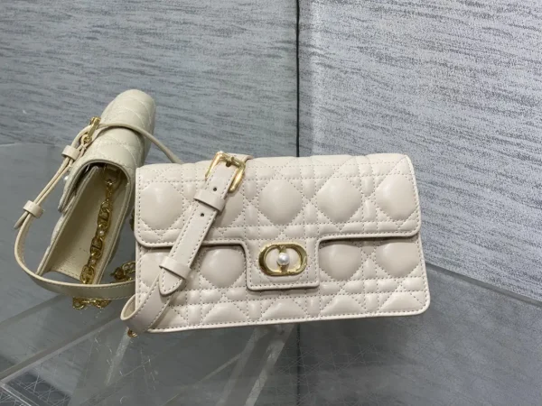 Dior Quilted Pearl Chain Crossbody Bag image 1