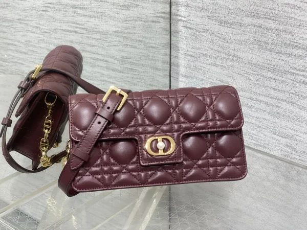 Dior Quilted Shoulder Bag with Pearl Clasp image 1