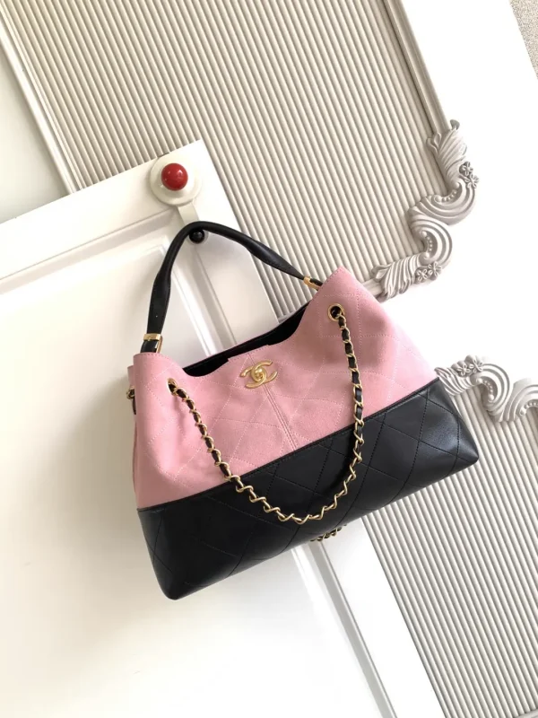 Chanel Two-Tone Quilted Tote Bag image 1