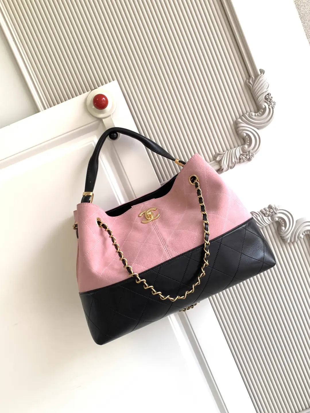 Chanel Two-Tone Quilted Tote Bag image 1