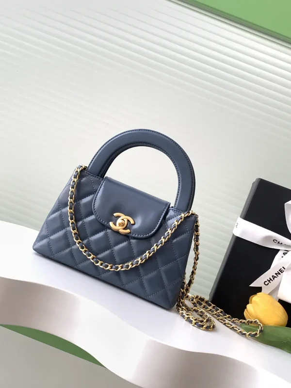 Chanel Quilted Top Handle Bag with Chain Strap image 1