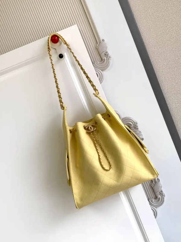 Chanel Quilted Drawstring Shoulder Bag image 1
