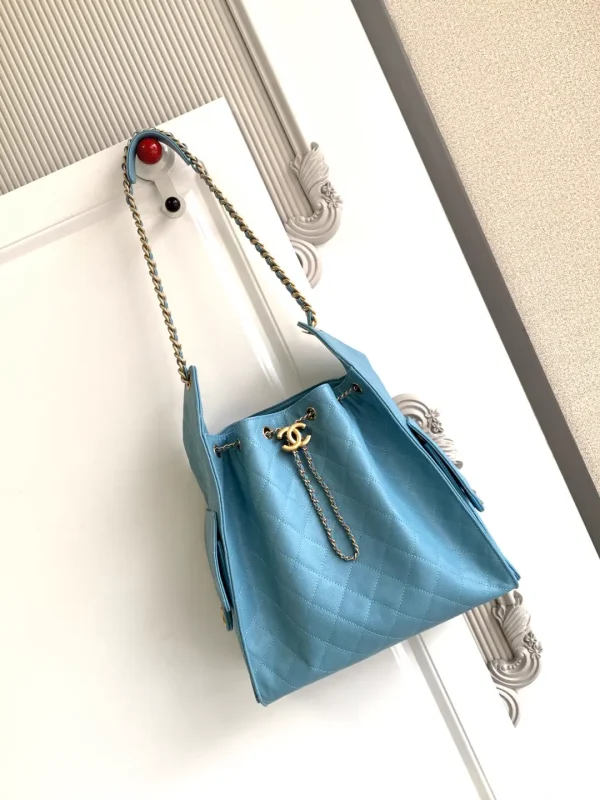 Chanel Quilted Drawstring Bucket Bag image 1