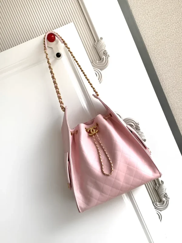 Chanel Quilted Drawstring Bucket Bag image 1