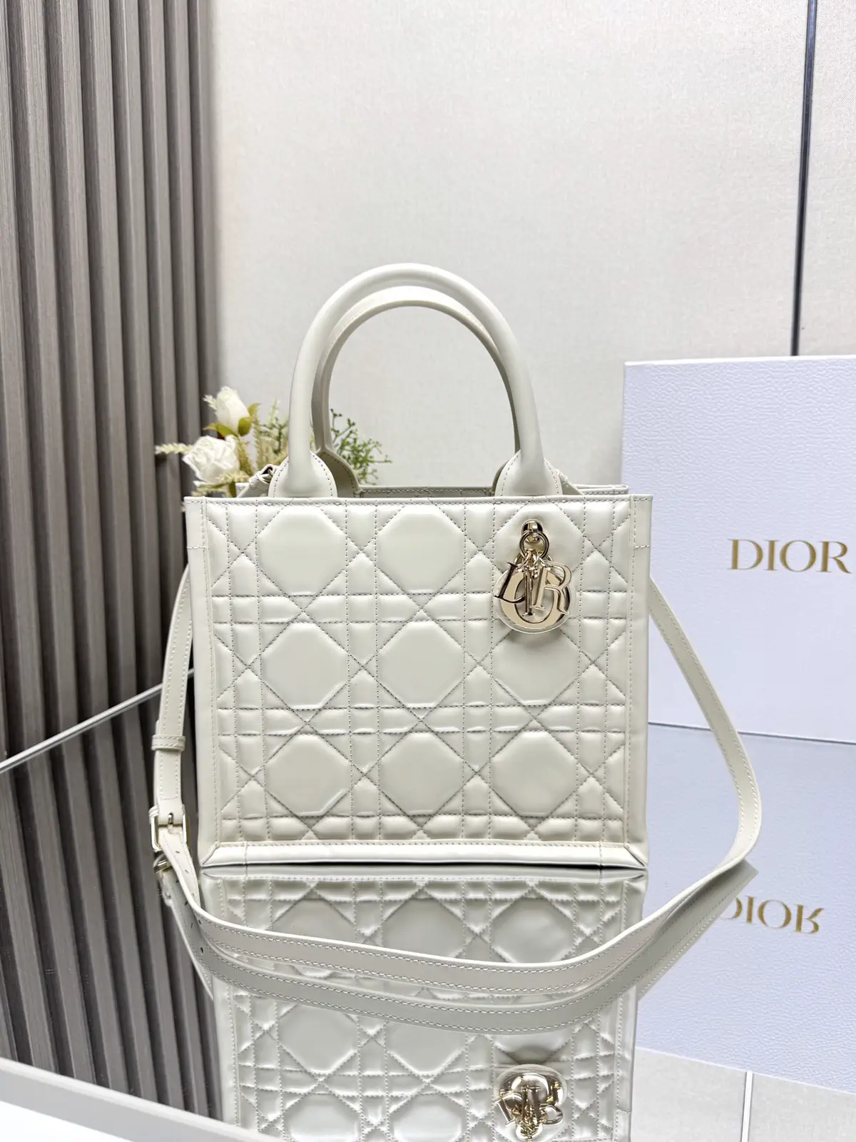 Dior Quilted Book Tote Bag image 1