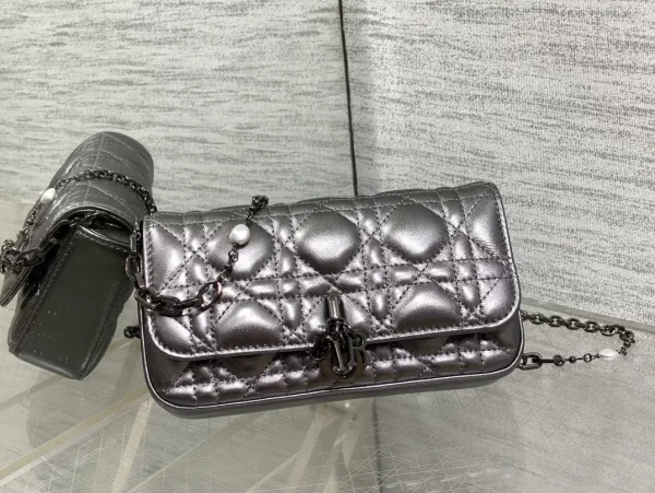 Dior Quilted Pearl Chain Crossbody Bag image 1