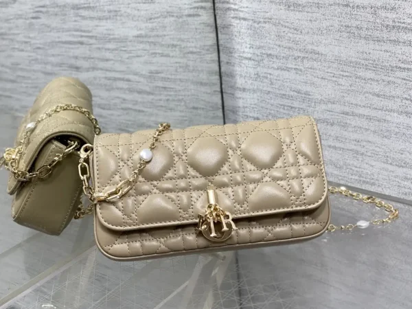 Dior Quilted Pearl Chain Shoulder Bag image 1