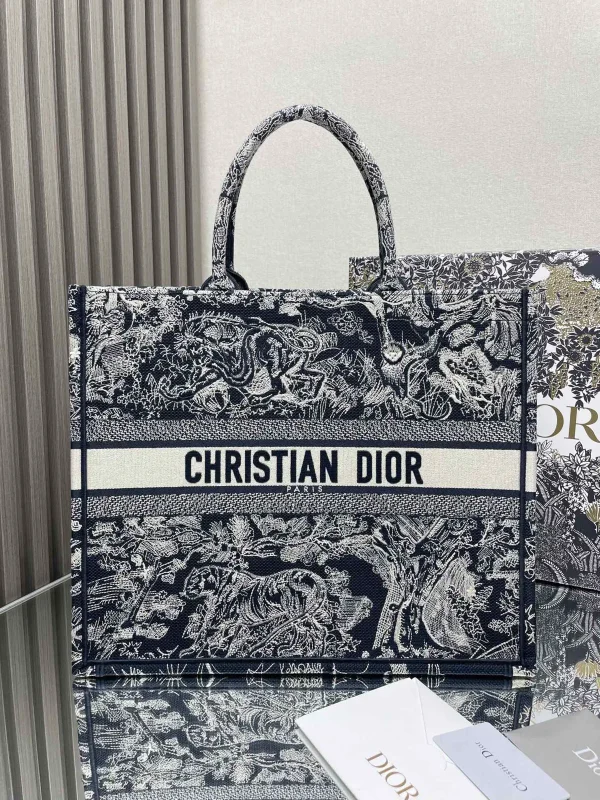Dior Embroidered Tote Bag image 1