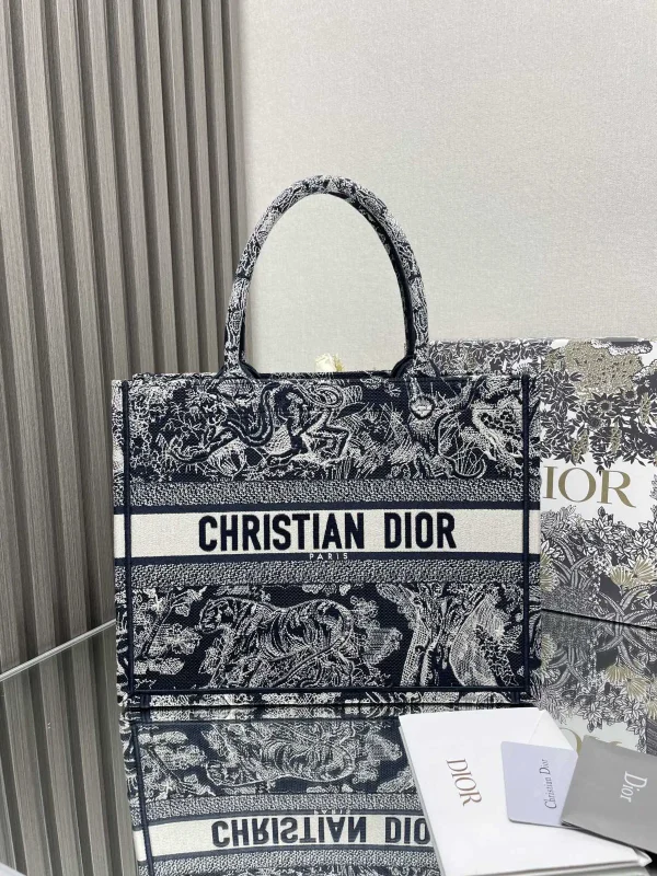 Dior Embroidered Tote Bag image 1