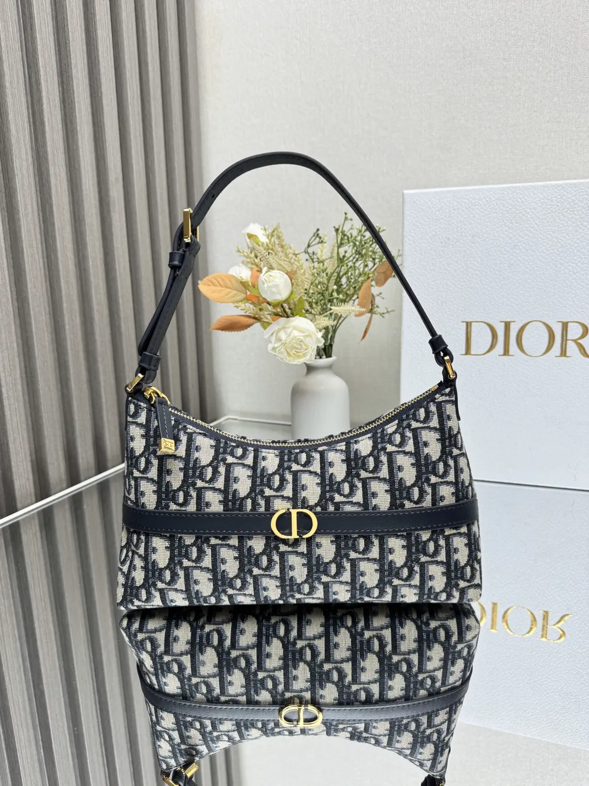 Dior 30 Montaigne Mini Oblique Print Shoulder Bag image 1