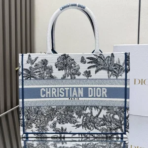 Dior Palm Tree Print Book Tote Bag image 1