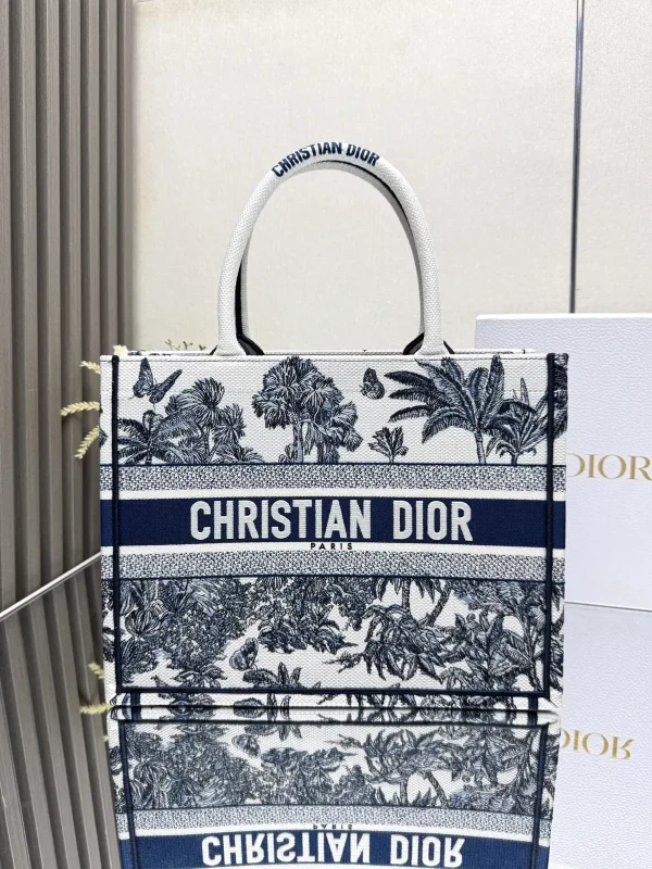 Dior Palm Tree Print Book Tote Bag image 1