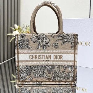 Dior Palm Tree Print Small Book Tote Bag image 1