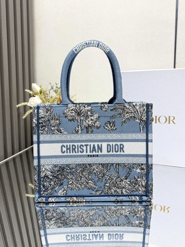 Dior Palm Tree Print Book Tote Bag image 1