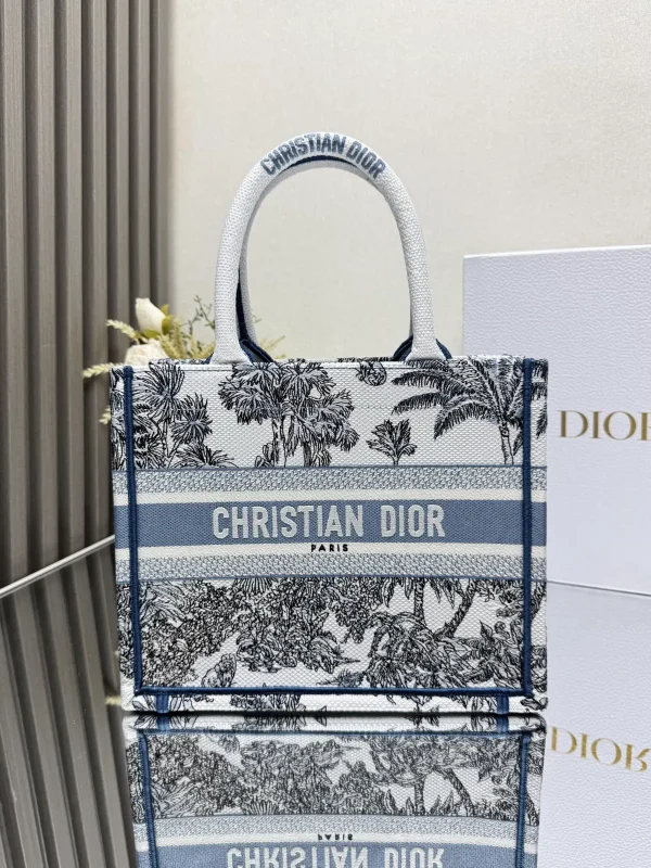 Dior Palm Tree Print Book Tote Bag image 1